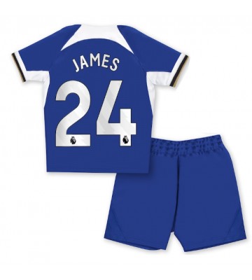 Chelsea Reece James #24 Hemmakläder Barn 2023-24 Kortärmad (+ Korta byxor)